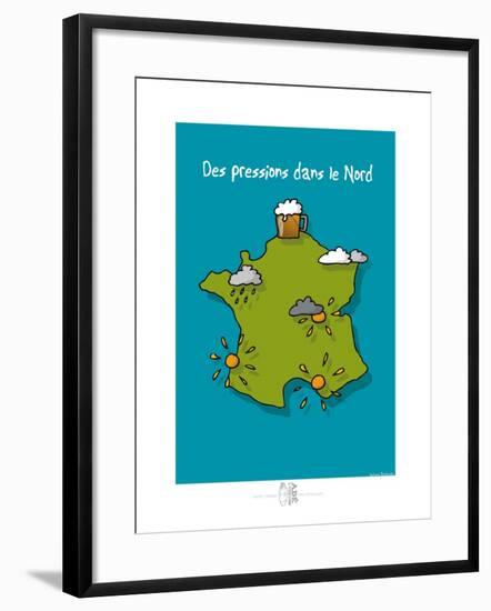 Adé l'chicon - Des pressions dans le nord (2)-Sylvain Bichicchi-Framed Art Print