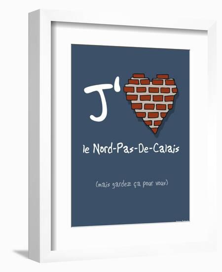 Adé l'chicon - J'aime le Nord-Pas-De-Calais-Sylvain Bichicchi-Framed Art Print