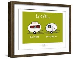 Adé l'chicon - Le Ch'ti au travail et en vacances-Sylvain Bichicchi-Framed Art Print