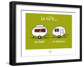 Adé l'chicon - Le Ch'ti au travail et en vacances-Sylvain Bichicchi-Framed Art Print