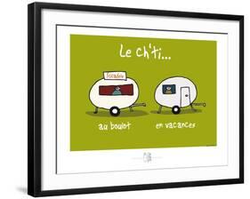 Adé l'chicon - Le Ch'ti au travail et en vacances-Sylvain Bichicchi-Framed Art Print