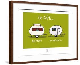 Adé l'chicon - Le Ch'ti au travail et en vacances-Sylvain Bichicchi-Framed Art Print