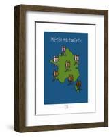 Adé l'chicon - Météo naturiste-Sylvain Bichicchi-Framed Art Print