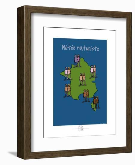 Adé l'chicon - Météo naturiste-Sylvain Bichicchi-Framed Art Print