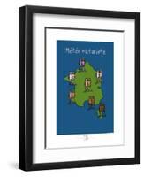 Adé l'chicon - Météo naturiste-Sylvain Bichicchi-Framed Art Print