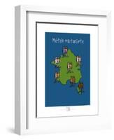 Adé l'chicon - Météo naturiste-Sylvain Bichicchi-Framed Art Print