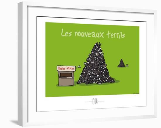 Adé l'chicon - Nouveaux terrils-Sylvain Bichicchi-Framed Art Print