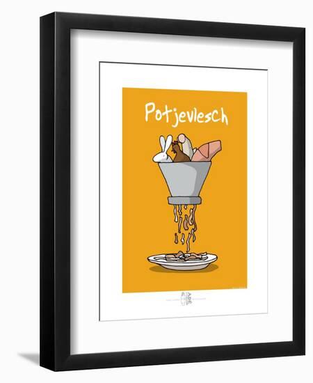 Adé l'chicon - Potjevlesch-Sylvain Bichicchi-Framed Art Print