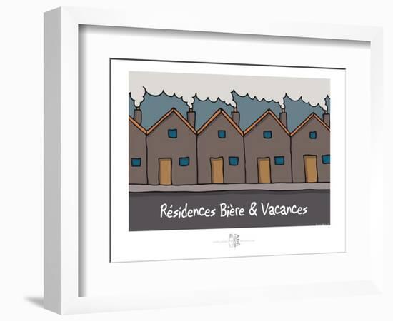 Adé l'chicon - Résidences Bière & vacances-Sylvain Bichicchi-Framed Art Print