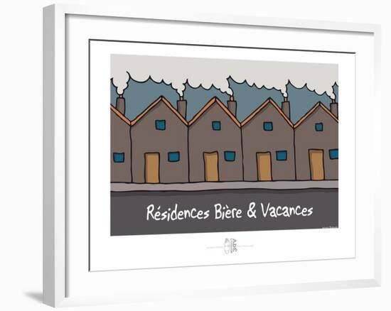 Adé l'chicon - Résidences Bière & vacances-Sylvain Bichicchi-Framed Art Print