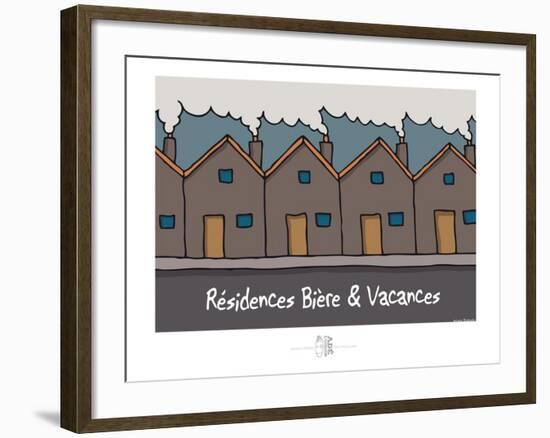 Adé l'chicon - Résidences Bière & vacances-Sylvain Bichicchi-Framed Art Print