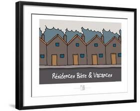 Adé l'chicon - Résidences Bière & vacances-Sylvain Bichicchi-Framed Art Print