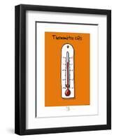 Adé l'chicon - Thermomètre Ch'ti-Sylvain Bichicchi-Framed Art Print