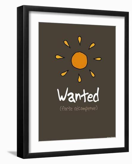 Adé l'chicon - Wanted-Sylvain Bichicchi-Framed Art Print