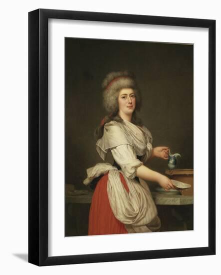 Adelaide Augie (Ou Auguier), Femme De Chambre De La Reine En Laitiere Au Trianon - Madame Adelaide-Adolf Ulrich Wertmuller-Framed Giclee Print