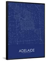 Adelaide, Australia Blue Map-null-Framed Poster