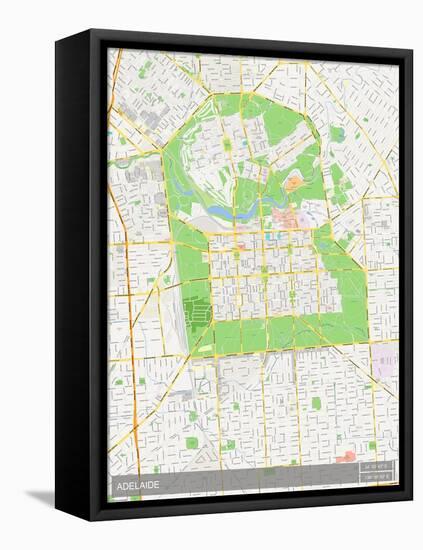 Adelaide, Australia Map-null-Framed Stretched Canvas