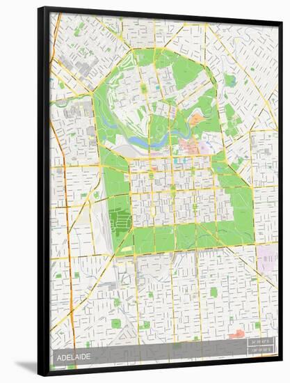 Adelaide, Australia Map-null-Framed Poster