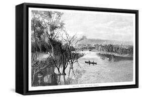 Adelaide, from the River Torrens, 1886-null-Framed Stretched Canvas