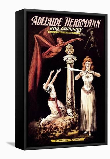 Adelaide Herrmann and Company: Hindoo Magic-null-Framed Stretched Canvas