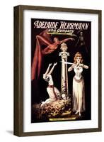 Adelaide Herrmann and Company: Hindoo Magic-null-Framed Art Print