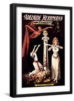 Adelaide Herrmann and Company: Hindoo Magic-null-Framed Art Print