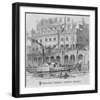 Adelaide Wharf, London Bridge, 1840-William Henry Prior-Framed Giclee Print