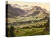 Adelboden, General View, Bernese Oberland, Switzerland, C.1890-C.1900-null-Stretched Canvas