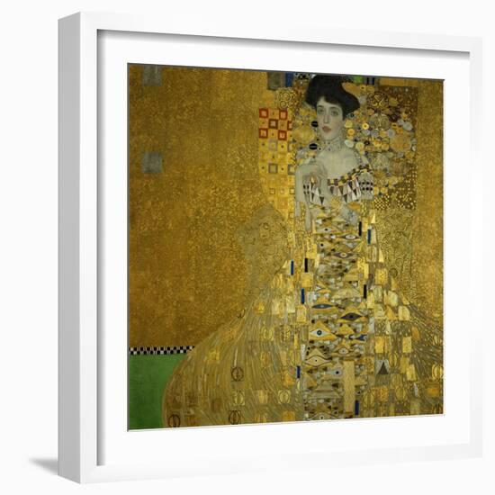 Adele Bloch-Bauer I, 1907 Oil, silver, and gold on canvas 55 1/8 x 55 1/8 in. (140 x 140 cm)-Gustav Klimt-Framed Giclee Print