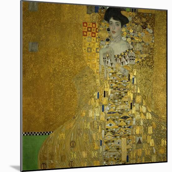 Adele Bloch-Bauer I, 1907 Oil, silver, and gold on canvas 55 1/8 x 55 1/8 in. (140 x 140 cm)-Gustav Klimt-Mounted Giclee Print