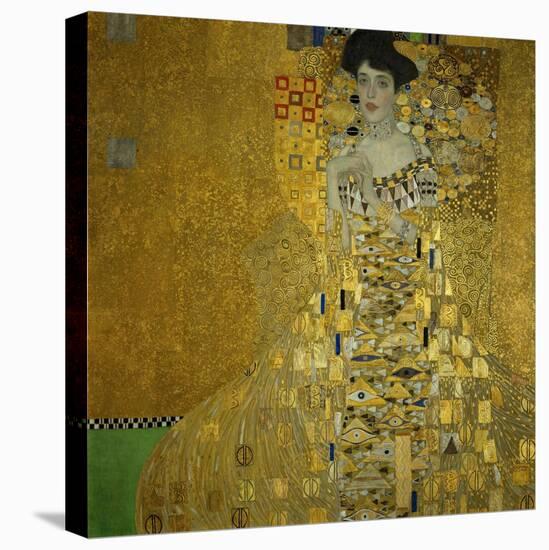 Adele Bloch-Bauer I, 1907 Oil, silver, and gold on canvas 55 1/8 x 55 1/8 in. (140 x 140 cm)-Gustav Klimt-Stretched Canvas