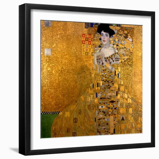 Adele Bloch-Bauer I, 1907-Gustav Klimt-Framed Premium Giclee Print