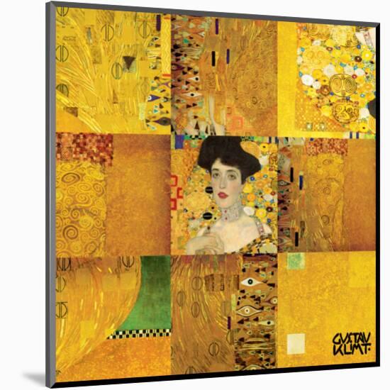 Adele Bloch Bauer-Gustav Klimt-Mounted Premium Giclee Print