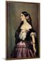 Adelina Patti, 1863 (Oil on Canvas)-Franz Xaver Winterhalter-Mounted Giclee Print