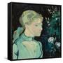 Adeline Ravoux, 1890 (Oil on Fabric)-Vincent van Gogh-Framed Stretched Canvas