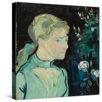 Adeline Ravoux, 1890 (Oil on Fabric)-Vincent van Gogh-Stretched Canvas