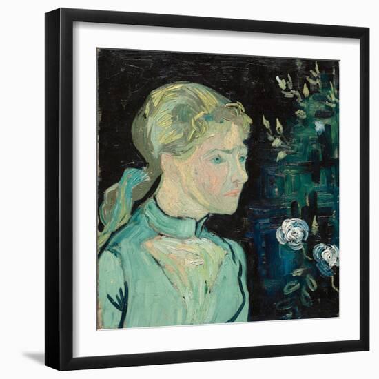 Adeline Ravoux, 1890 (Oil on Fabric)-Vincent van Gogh-Framed Giclee Print