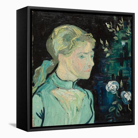 Adeline Ravoux, 1890 (Oil on Fabric)-Vincent van Gogh-Framed Stretched Canvas