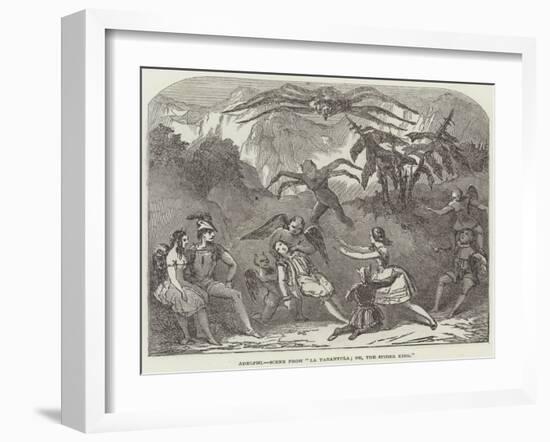 Adelphi, Scene from La Tarantula; Or, the Spider King-null-Framed Giclee Print