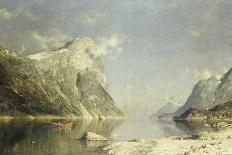 A Norweigan Fjord Scene-Adelsteen Normann-Giclee Print