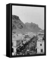 Aden's Main Street-null-Framed Stretched Canvas