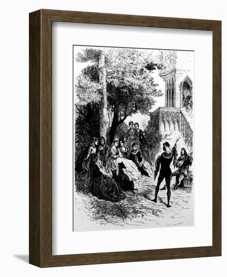 Adenes Le Roi, French Troubadour-null-Framed Art Print