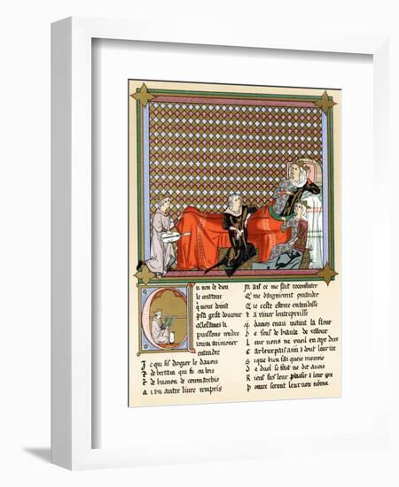 Adenet Le Roi, King of the Minstrels, 13th Century-null-Framed Giclee Print