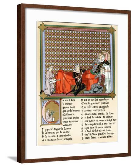Adenet Le Roi, King of the Minstrels, 13th Century--Framed Giclee Print