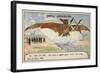 Ader Making a Successful Flight in His Flying Machine Avion, Camp De Satory, France, 1898-null-Framed Giclee Print