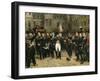 Adieux de Napoléon Ier à la garde impériale dans la cour du cheval blanc du château de-Horace Vernet-Framed Giclee Print