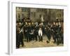 Adieux de Napoléon Ier à la garde impériale dans la cour du cheval blanc du château de-Horace Vernet-Framed Giclee Print