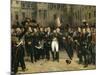 Adieux de Napoléon Ier à la garde impériale dans la cour du cheval blanc du château de-Horace Vernet-Mounted Giclee Print