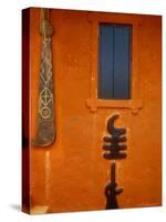 Adinkra Symbols on Shrine to Nana Yaa Asantewaa, Ejisu, Ghana-Alison Jones-Stretched Canvas