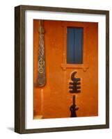 Adinkra Symbols on Shrine to Nana Yaa Asantewaa, Ejisu, Ghana-Alison Jones-Framed Photographic Print